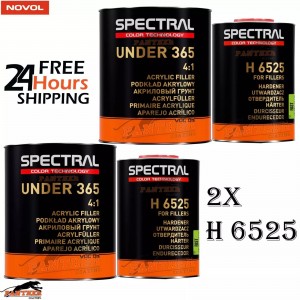 2x Novol Spectral 365 P1 White Primer 4:1 + H6525 Hardener 3.5L Kit