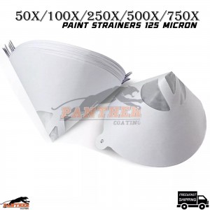 Disposable Paint Strainers Fine 125 Micron Filter Tips Fine Nylon Mesh 50x/750x