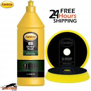 Farecla G3 Extra Abrasive Cutting Compound 1kg Bottle + 1 x GMC622 Head