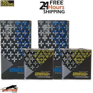 2x Final Systems Advantage+ 2K MS ClearCoat With Extra Fast Hardener 7.5LTR KIT