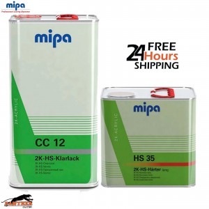 MIPA CC12 HS 2K High Gloss Lacquer & HS35 Slow Hardener 7.5L - Auto Paint