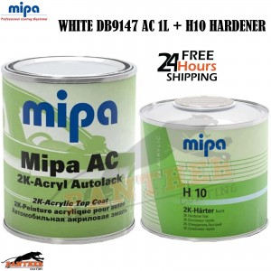 Mipa DB9147 Arctic White 2K Kit – 1L AC Paint + 1.5L H10 Hardener