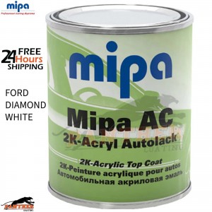 Mipa 1L High Solid Paint – Ford Diamond White AC HS 2K Auto Finish