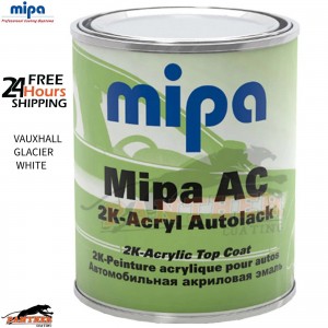Mipa AC Lack Glacier White 1L – 2K Acrylic Car Paint Vauxhall