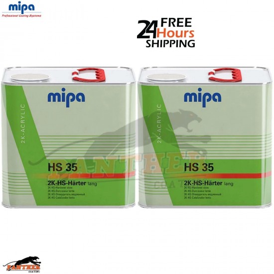 2x MIPA HS35 Hardener Slow 2.5L – 2K HS Acrylic for CC9, CC12, OC, CX4