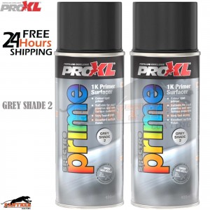 2x PROXL SPECTRO PRIME AEROSOL 400ML - GREY SHADE 2 - PRO XL SPOT ETCH