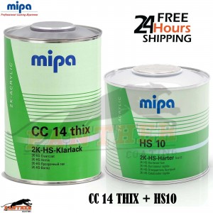 MIPA CC14 THIX 2K HS Clearcoat 1L + HS10 500ml Hardener – 1.5L Kit