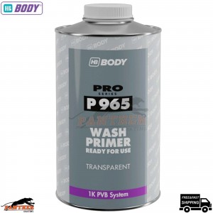 1 X HB BODY P965 1K WASH PRIMER 1LTR - TRANSPARANT ETCH FOR ALU, Galvanized