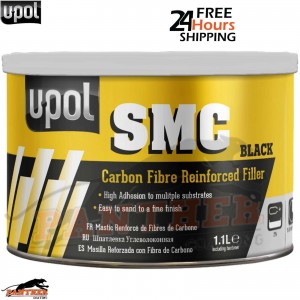 U-POL SMC Black Plastic Filler 1.1L – High Adhesion Easy Sand Body Repair