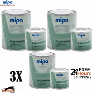MIPA EP 2K Epoxy Primer Grey 4.5L + E10 Fast Hardener – Professional Paint Prep