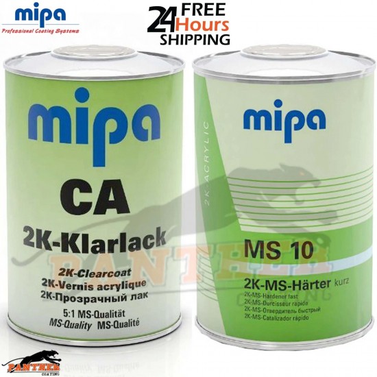 MIPA CA Klarlack DTM Clearcoat with MS10 2L Kit - Direct to Metal Diamond Cut