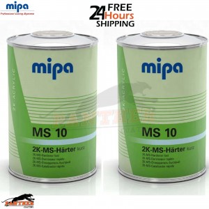 2x Mipa 2K MS Hardener MS10 Activator 1L – For Lacquers, Primers & Paints