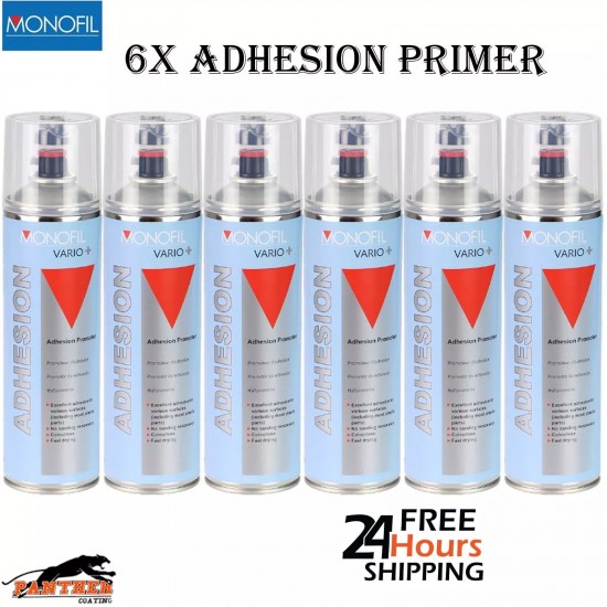 X6 Monofil Vario+ Plastic Primer Adhesion Promoter Clear Aerosol Spray 500ml