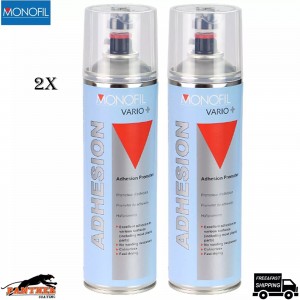 X2 Monofil Vario+ Plastic Primer Adhesion Promoter Clear Aerosol Spray 500ml