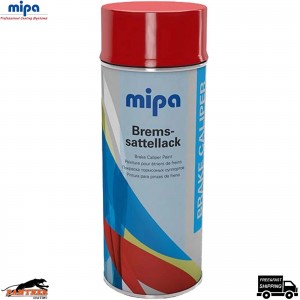 Mipa Brake Caliper Paint Spray 400ml - Red High-Temp Aerosol Coating