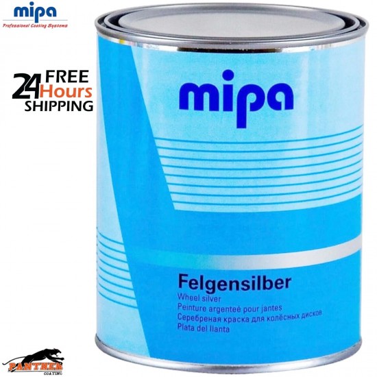 MIPA Felgensilber Synthetic Wheel Silver Paint 1L - High Quality Finish