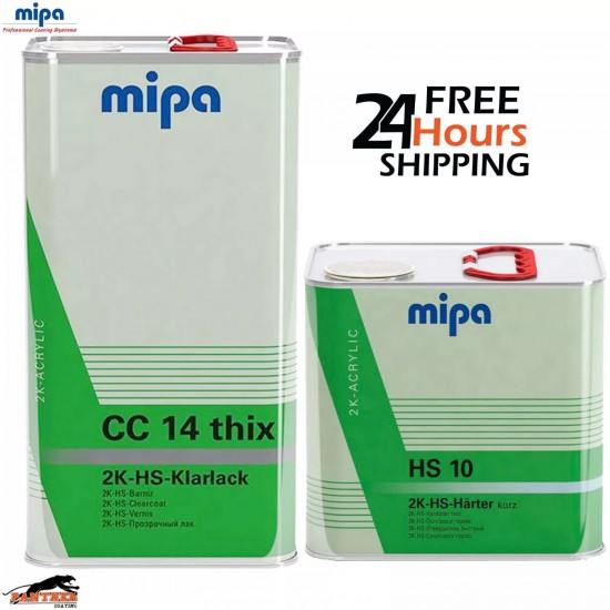 MIPA CC14 THIX 2K HS Clearcoat + HS10 Hardener 7.5L - Professional Auto Finish