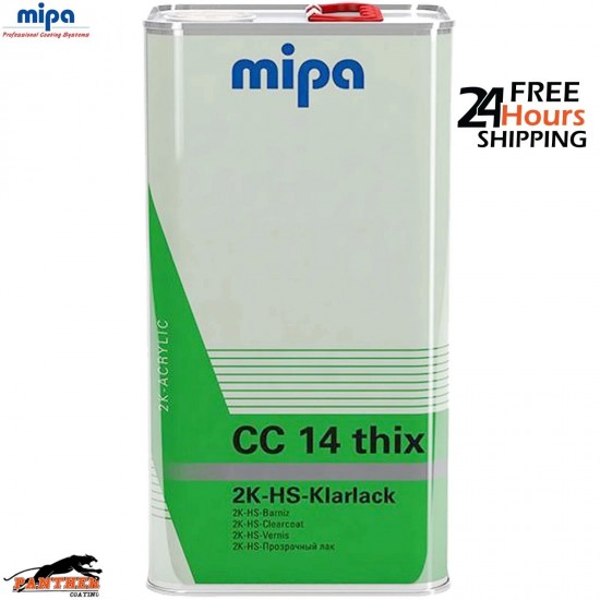 MIPA CC14 THIX 2K HS Clear Lacquer 5L - Durable High Shine Finish