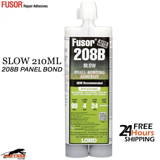 LORD Fusor 208B Panel Bond Adhesive 210ml - 2-Part Weld Bond + Nozzle