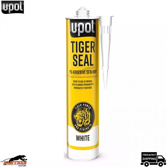 U-POL Tiger Seal PU Sealer 310ml White - Strong Polyurethane Adhesive