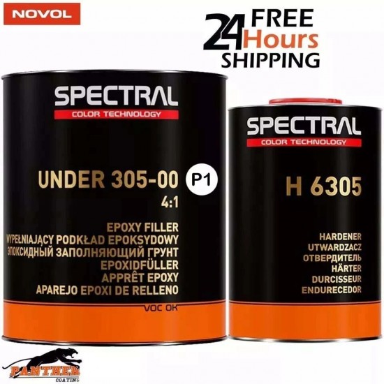 Novol Spectral UNDER 305-00 P1 WHITE EPOXY FILLER with H 6305 3.5L KIT