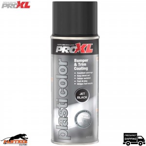 PROXL Bumper Trim Paint 400ML Spray Jet Black PC5JB Plasticolor