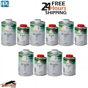 5X PPG DELTRON D800 CLEARCOAT & D802 HARDENER KIT 1.5LTR