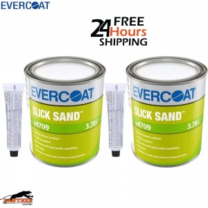 2x EVERCOAT SLICK SAND POLYESTER SPRAY FILLER PRIMER SURFACER 3.78L KIT 104709