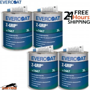 4X EVERCOAT 101667 Z-GRIP POLYESTER BODY FILLER WITH BPO HARDENER 3LT