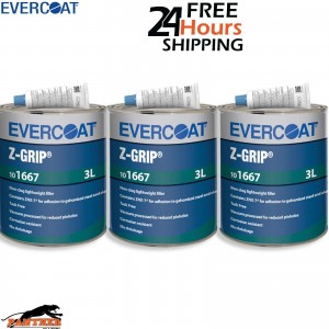 3X EVERCOAT 101667 Z-GRIP POLYESTER BODY FILLER WITH BPO HARDENER 3LT