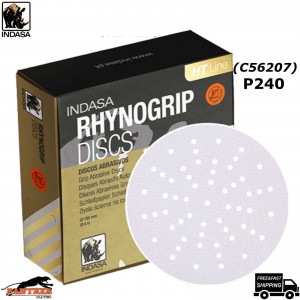 INDASA C56207 HT LINE ULTRAVENT GRIP SANDING DISCS 150MM PK50 - P240