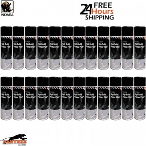 24X INDASA HIGH BUILD PRIMER+ AEROSOL BLACK SPRAY PAINT 500ML