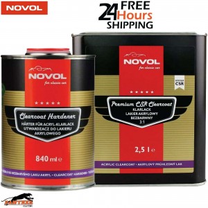 Novol for Classic Car Premium CSR Clearcoat Lacquer Kit 3:1 Set