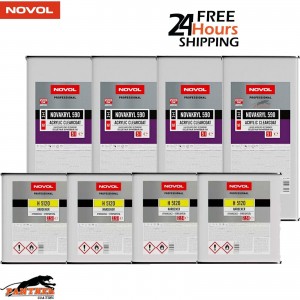 4X NOVOL NOVAKRYL 590 Lacquer + H5120 FAST HARDENER 7.5L KIT