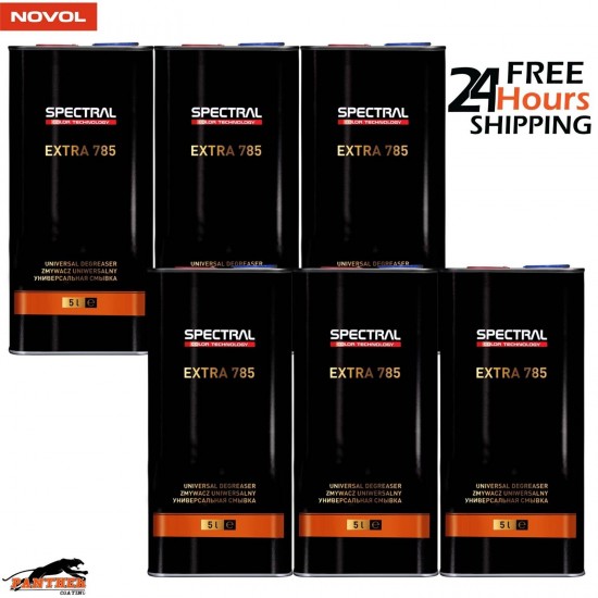 6X NOVOL SPECTRAL EXTRA 785 UNIVERSAL DEGREASER 5L - PREMIUM PANEL WIPE