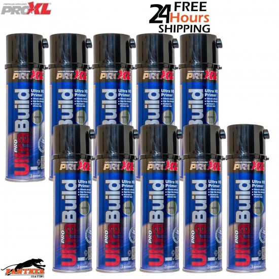 10X PROXL Pro Ultra Build High Build Primer Aerosol 500ml Grey NEXT DAY DELIVERY