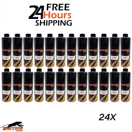 24X PANTHER COATING STONECHIP BLACK UNDERBODY - 1 LITRE