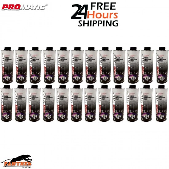 24 X PROMATIC SCHUTZ UNDER SEAL UNDERBODY RUST PROTECTION PROTECTOR BLACK 1LTR