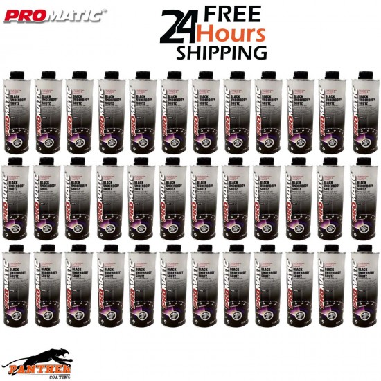 36 X PROMATIC SCHUTZ UNDER SEAL UNDERBODY RUST PROTECTION PROTECTOR BLACK 1LTR