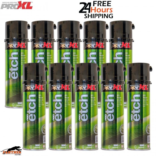 10X PRO XL PRO ETCH PRIMER AEROSOL SPRAY - 500ML PROXL HIGH QUALITY - GREY