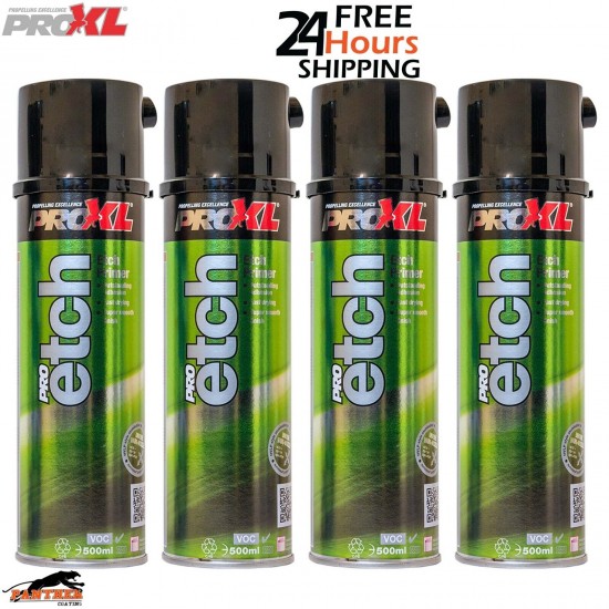4X PRO XL PRO ETCH PRIMER AEROSOL SPRAY - 500ML PROXL HIGH QUALITY - GREY