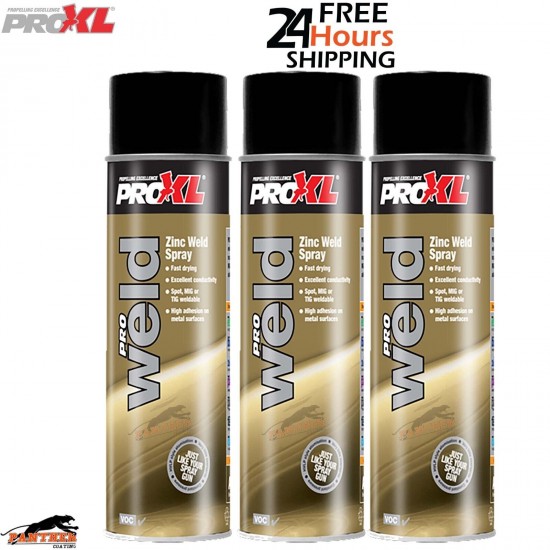 3X PRO XL ZINC WELD SPRAY AEROSOL - 500ML - PROXL PROWELD