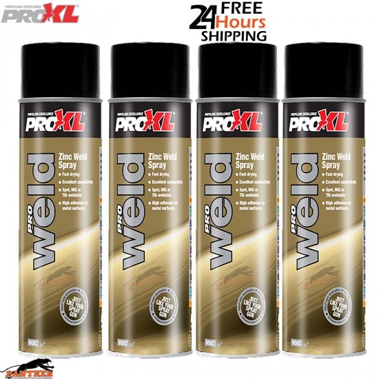 4X PRO XL ZINC WELD SPRAY AEROSOL - 500ML - PROXL PROWELD