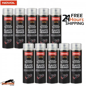 10x NOVOL PLASTIC PRIMER AEROSOL BUMPER ADHESION PROMOTER 500ML