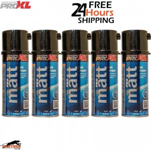 5x ProXL ProMatt 400ml Aerosol Lacquer Clearcoat Pro XL Pro Matt