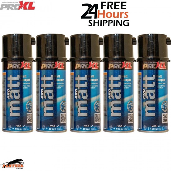 5x ProXL ProMatt 400ml Aerosol Lacquer Clearcoat Pro XL Pro Matt