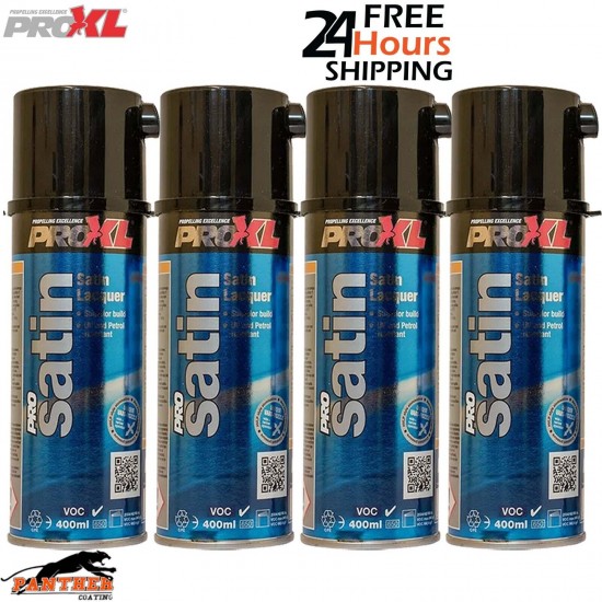 4x ProXL ProSatin 400ml Aerosol Satin Lacquer Pro XL Pro Satin