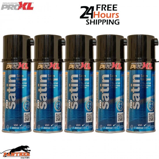 5x ProXL ProSatin 400ml Aerosol Satin Lacquer Pro XL Pro Satin