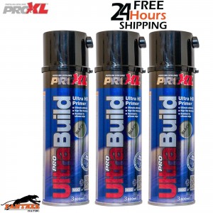 3X PROXL Pro Ultra Build High Build Primer Aerosol 500ml BLACK