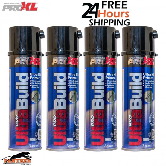 4X PROXL Pro Ultra Build High Build Primer Aerosol 500ml BLACK